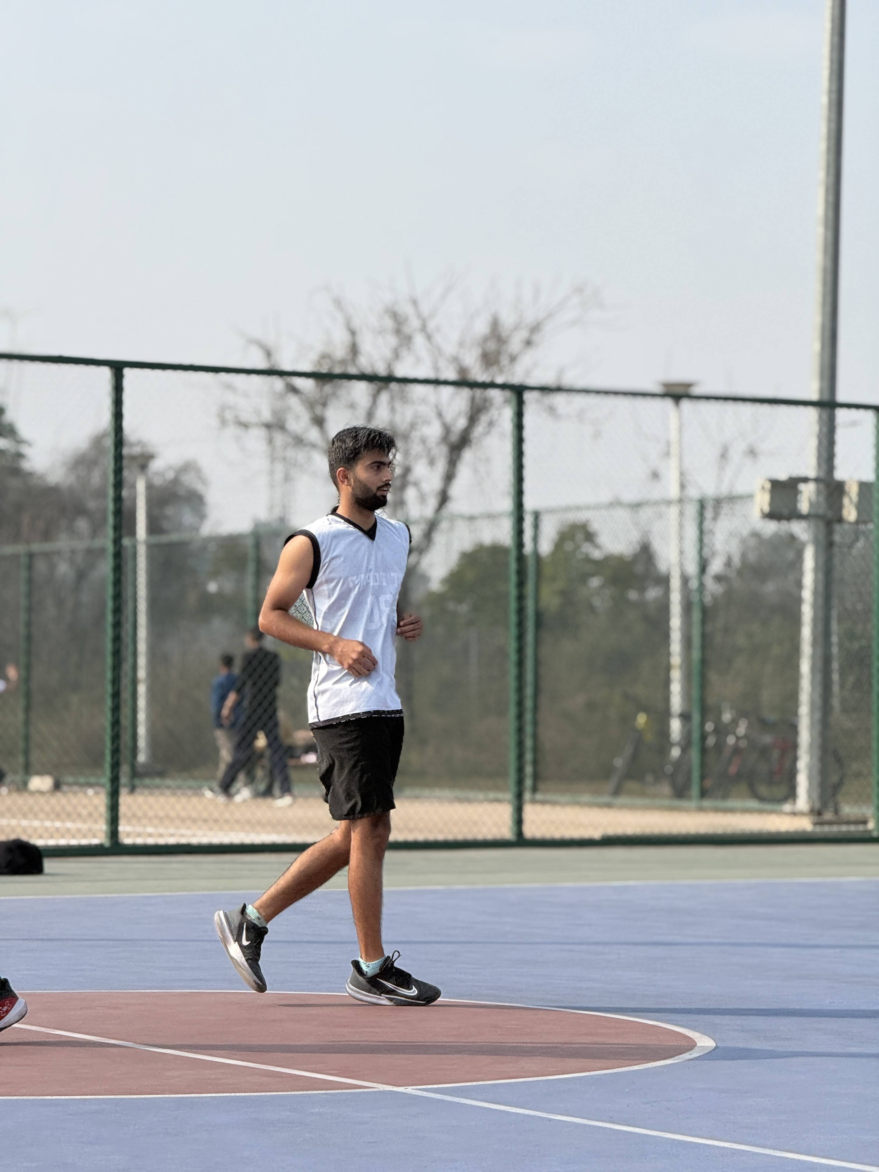Playing sports with teammates